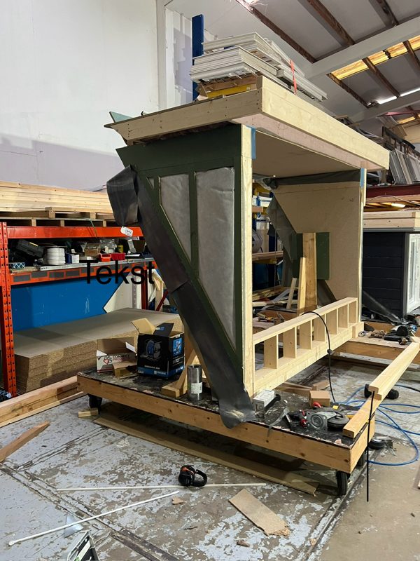 Prefab dakkapel in productie